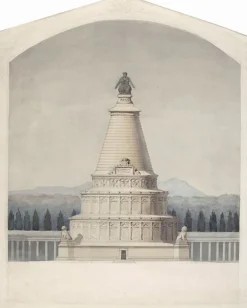 Panneaux Acryliques|Affiches D'Art Encadrées<Boutiques de musées Projet de monument funéraire commémoratif de la défense de Paris : partie centrale du monument (panneaux acryliques)