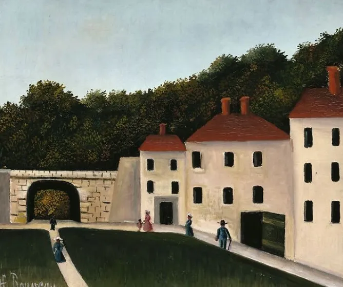 Panneaux Aluminium|Toiles Encadrées<Boutiques de musées Promeneurs dans un parc (panneaux aluminium)