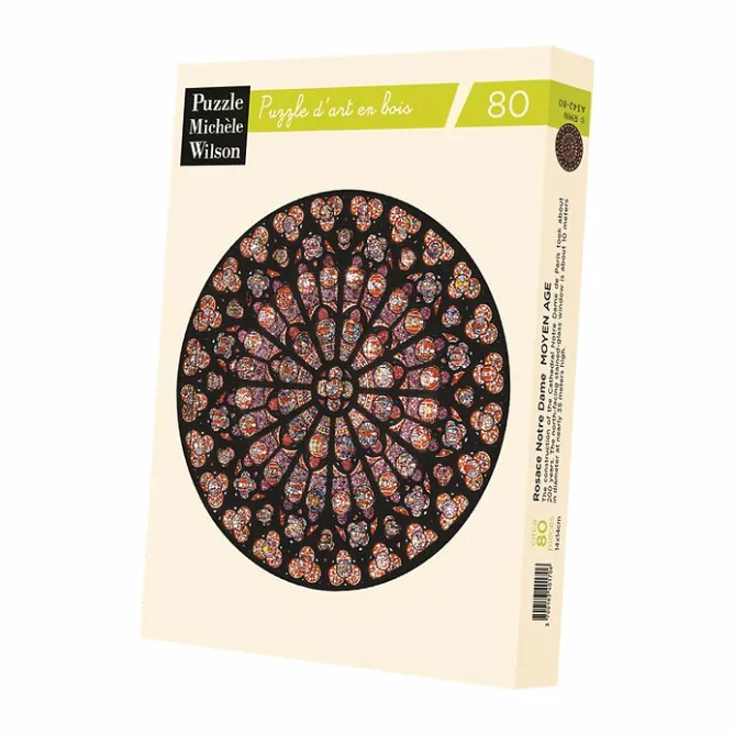 Loisirs Créatifs<Boutiques de musées Puzzle d'art en bois 80 pièces Rosace Notre-Dame de Paris