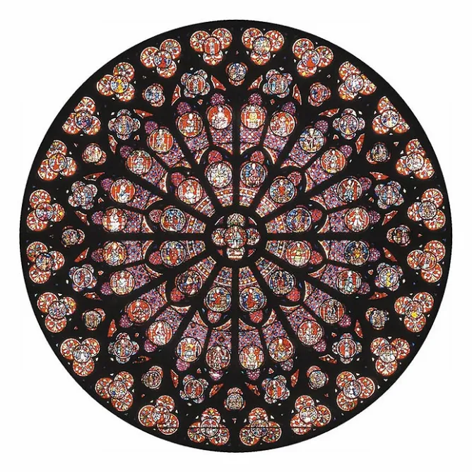 Loisirs Créatifs<Boutiques de musées Puzzle d'art en bois 80 pièces Rosace Notre-Dame de Paris