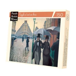 Boutiques de musées Puzzle en bois 150 pièces, Rue de Paris, temps de pluie - Gustave Caillebotte Online