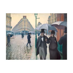 Boutiques de musées Puzzle en bois 150 pièces, Rue de Paris, temps de pluie - Gustave Caillebotte Online