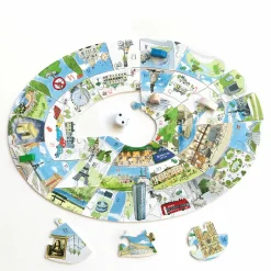 Loisirs Créatifs|Jeux<Boutiques de musées Puzzle Jeu de l'oie en bois 34 pièces Paris escapade - Puzzle Michèle Wilson