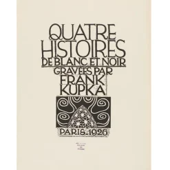 Éditions De Luxe<Boutiques de musées Quatre histoires de blanc et noir gravées par Frank Kupka