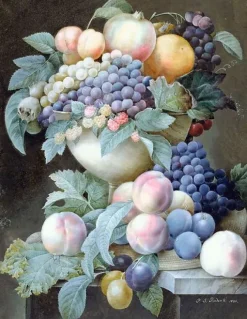 Boutiques de musées Raisins dans une coupe (toiles sur châssis) Hot