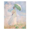 Boutiques de musées Reproduction Claude Monet - Femme à l'ombrelle tournée vers la droite, 1886 - 24x30cm Hot