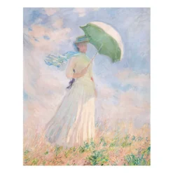 Boutiques de musées Reproduction Claude Monet - Femme à l'ombrelle tournée vers la droite, 1886 - 24x30cm Hot
