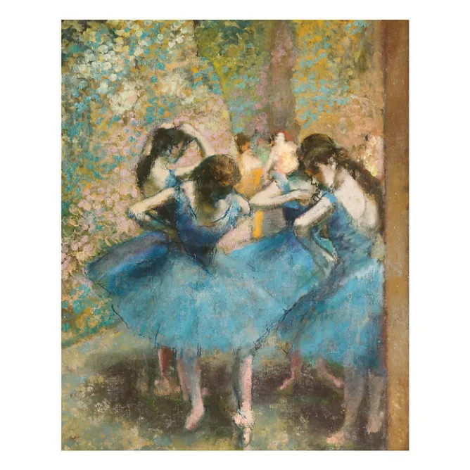 Affiches Et Reproductions<Boutiques de musées Reproduction Edgar Degas - Danseuses bleues, vers 1890 - 24x30cm