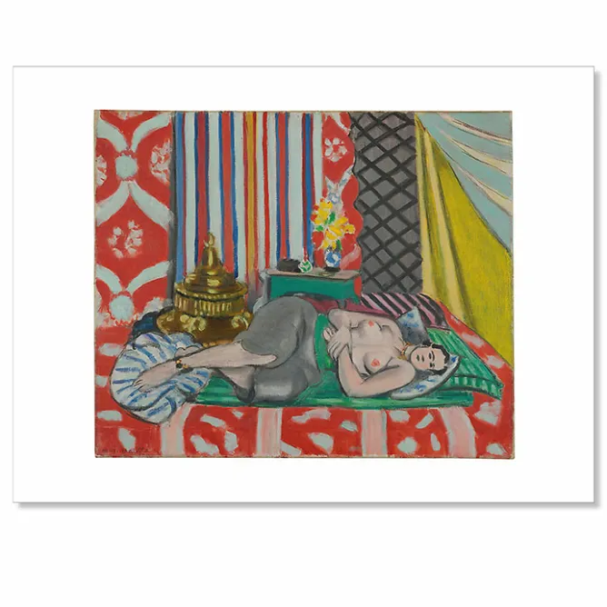 Affiches Et Reproductions<Boutiques de musées Reproduction Henri Matisse - Odalisque à la culotte grise, 1926 - 1927 - 30 x 40 cm