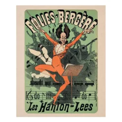 Boutiques de musées Reproduction Jules Chéret - Folies-Bergère. Les Hanlon-Lees - 24x30 cm Outlet