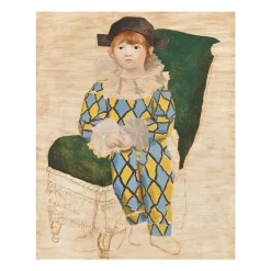 Affiches Et Reproductions<Boutiques de musées Reproduction Pablo Picasso - Paul en Arlequin, 1924 - 24x30cm