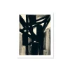 Boutiques de musées Reproduction Pierre Soulages - Gouache sur papier marouflé sur toile, 1951 - 24x30 cm Clearance