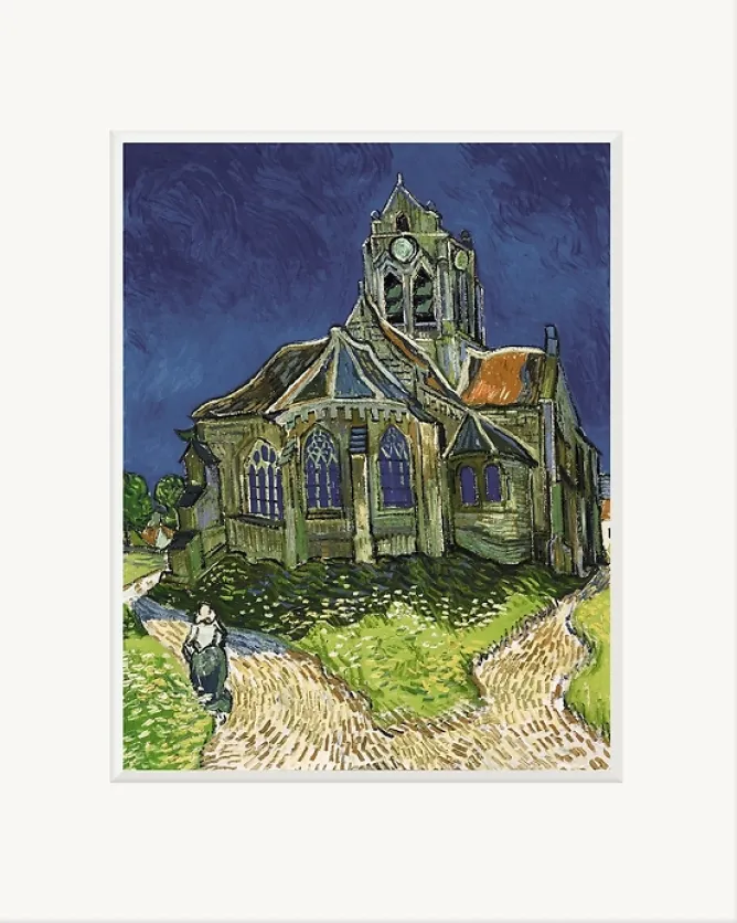 Affiches Et Reproductions<Boutiques de musées Reproduction sous Marie-Louise Vincent van Gogh - L'Église d'Auvers-sur-Oise, 1890