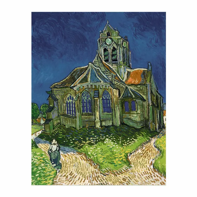 Affiches Et Reproductions<Boutiques de musées Reproduction sous Marie-Louise Vincent van Gogh - L'Église d'Auvers-sur-Oise, 1890
