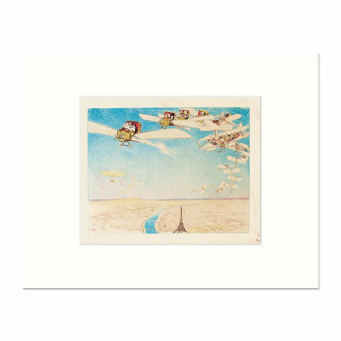 Affiches Et Reproductions<Boutiques de musées Reproduction sous Marie-Louise André Devambez - Une noce en aéro-taxis, 1910