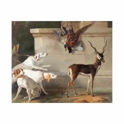 Affiches Et Reproductions<Boutiques de musées Reproduction sous Marie-Louise Jean-Baptiste Oudry - Trois chiens et une antilope, 1745