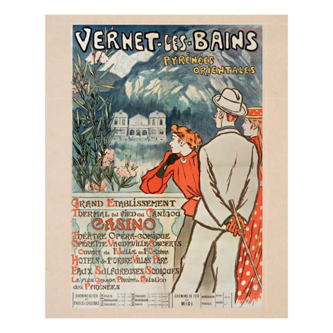 Boutiques de musées Reproduction Théophile-Alexandre Steinlen - Vernet-Les-Bains, 1896 - 24x30 cm Best