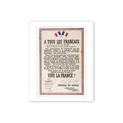 Boutiques de musées Reproduction 30x40cm - À tous les Français... Hot
