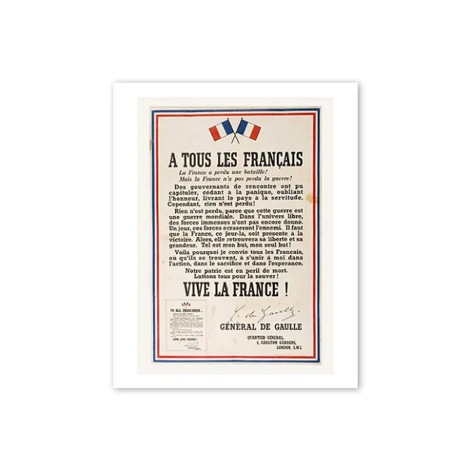 Boutiques de musées Reproduction 30x40cm - À tous les Français... Hot