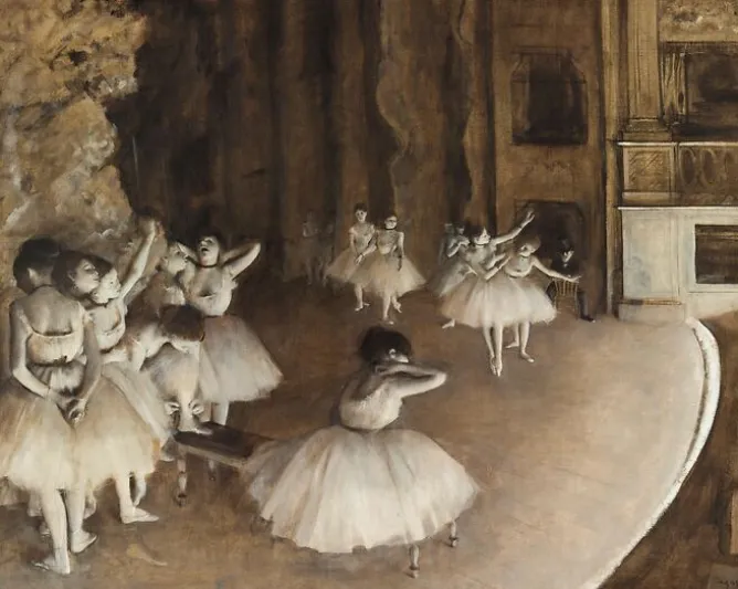 Affiches D'Art Encadrées|Toiles Sur Châssis<Boutiques de musées Répétition de ballet sur la scène (affiches d'art encadrées)