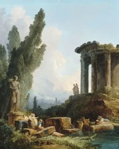 Boutiques de musées Ruines antiques (toiles sur châssis) Hot