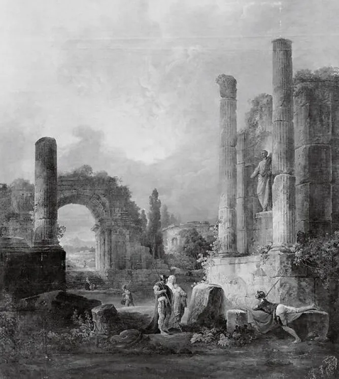 Toiles Sur Châssis<Boutiques de musées Ruines d'un temple (toiles sur châssis)