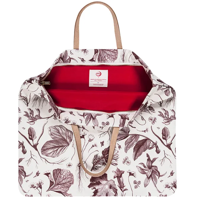 Sacs, Tote Bags<Boutiques de musées Sac cabas rouge Herbier du roi - Maison Baluchon