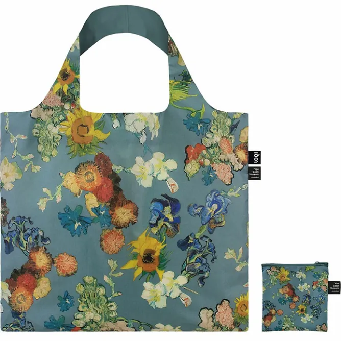 Boutiques de musées Sac Vincent van Gogh - Bouquet de fleurs - Bleu - Loqi