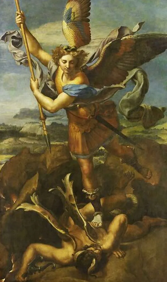 Boutiques de musées Saint Michel terrassant le démon dit Le Grand Saint Michel (toiles sur châssis) Online