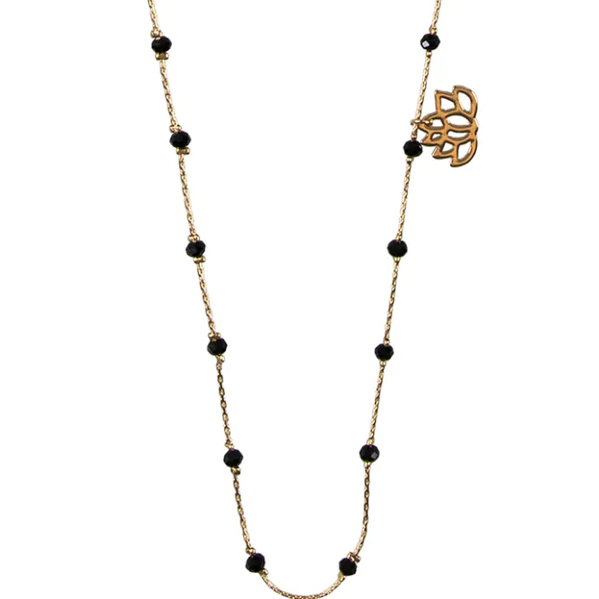 Boutiques de musées Sautoir Nymphéas Noir - Les Cleias Sale