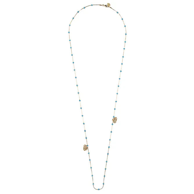 Colliers Et Pendentifs<Boutiques de musées Sautoir Nymphéas Turquoise - Les Cleias