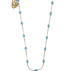 Colliers Et Pendentifs<Boutiques de musées Sautoir Nymphéas Turquoise - Les Cleias