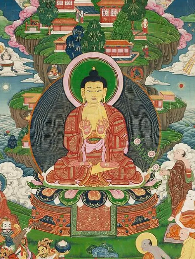 Boutiques de musées Scène de la vie de Buddha : le grand miracle de Svaravati (panneaux aluminium) Clearance
