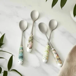 Art De La Table<Boutiques de musées Set de 4 cuillères à dessert Fleurs et fruits - Morris & Co.
