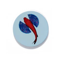 Art De La Table<Boutiques de musées Set 4 Dessous de verre en céramique Fishkoï - Gangzaï