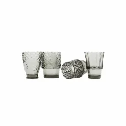 Boutiques de musées Set de 4 verres empilables Koifish - Gris - Doiy Discount