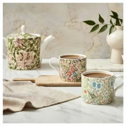 Boutiques de musées Set 2 Tasses en porcelaine Prunier et Lys d'or - Morris & Co. New