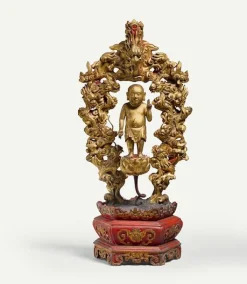Boutiques de musées Siddhartha ondoyé par les neuf dragons (Cuu Long) (affiches d'art encadrées) New