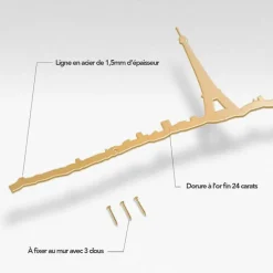 Boutiques de musées Silhouette Paris Dorée 50 cm - The Line Outlet