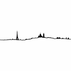 Art De La Maison<Boutiques de musées Silhouette Paris Noire 50 cm - The Line