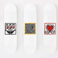 Design|Art De La Maison<Boutiques de musées Skateboard Keith Haring Untitled (Snake) - The Skateroom