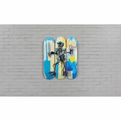 Boutiques de musées Skateboards Triptyque Jean-Michel Basquiat - Warrior, 1982 - The Skateroom Discount