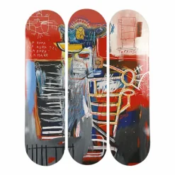 Design|Art De La Maison<Boutiques de musées Skateboards Triptyque Jean-Michel Basquiat - La Hara, 1981 - The Skateroom