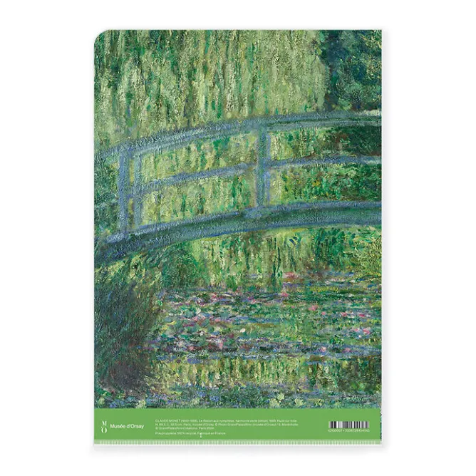 Boutiques de musées Sous-chemise A4 Claude Monet - Le Bassin aux nymphéas, Harmonie verte, 1899 Discount