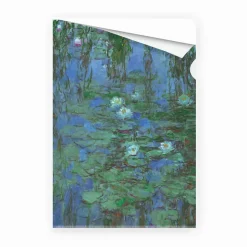 Boutiques de musées Sous-chemise A4 Claude Monet - Nymphéas bleus, entre 1916 et 1919 Clearance