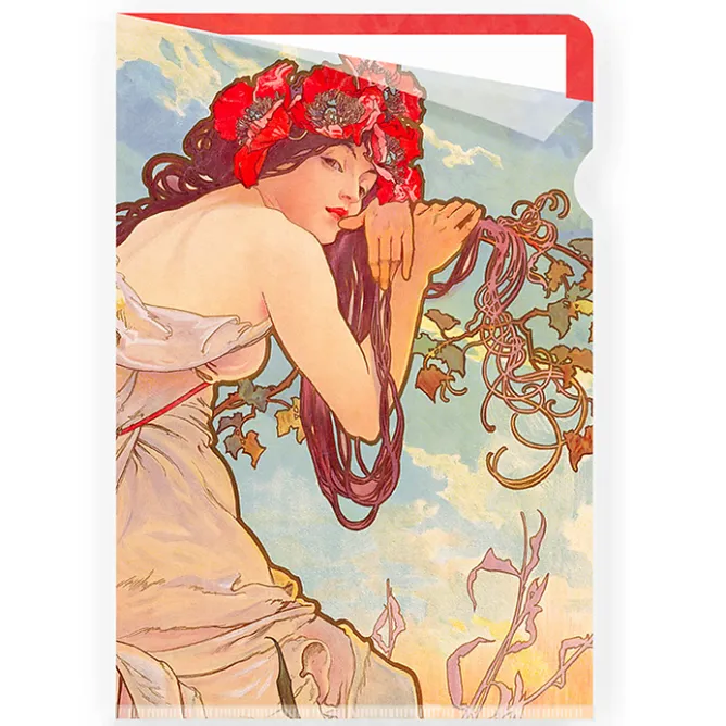 Boutiques de musées Sous-chemise Alphonse Mucha - L'Été - A4 Discount