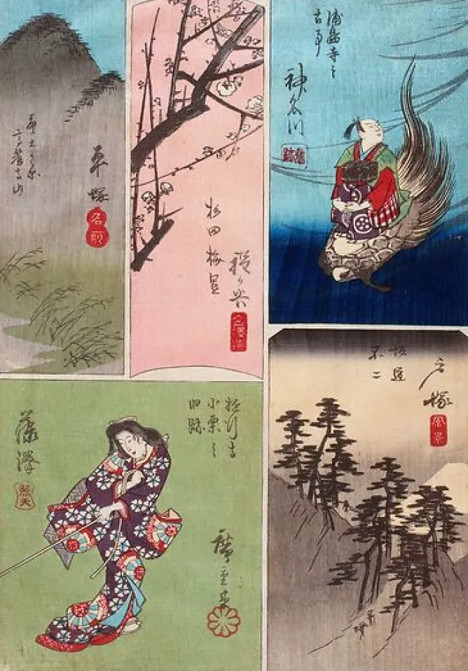 Boutiques de musées Série des images mêlées de la circulation le long du Tôkaido (panneaux aluminium) Outlet