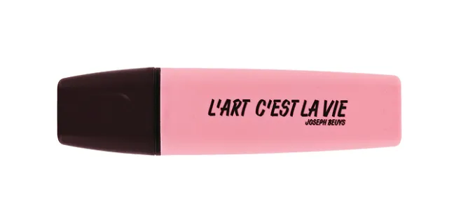Écriture<Boutiques de musées Surligneur L'art c'est la vie - Rose