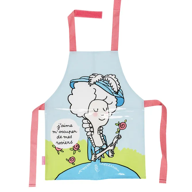 Habits Et Accessoires<Boutiques de musées Tablier Marie-Antoinette J'aime m'occuper de mes rosiers