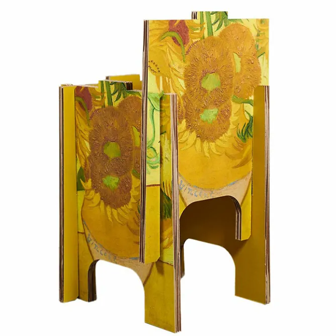 Art De La Maison<Boutiques de musées Tabouret pliable en carton Vincent van Gogh - Tournesols - Unfold x Van Gogh Museum Amsterdam®
